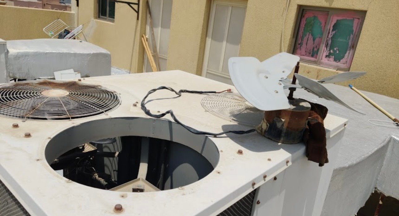 AC repair at customer home