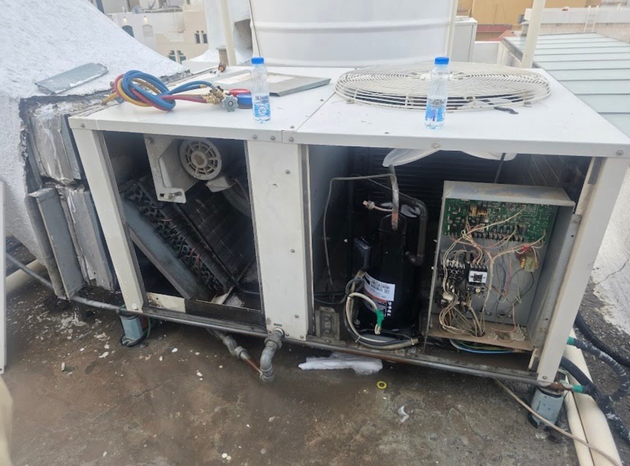 AC repair at customer home