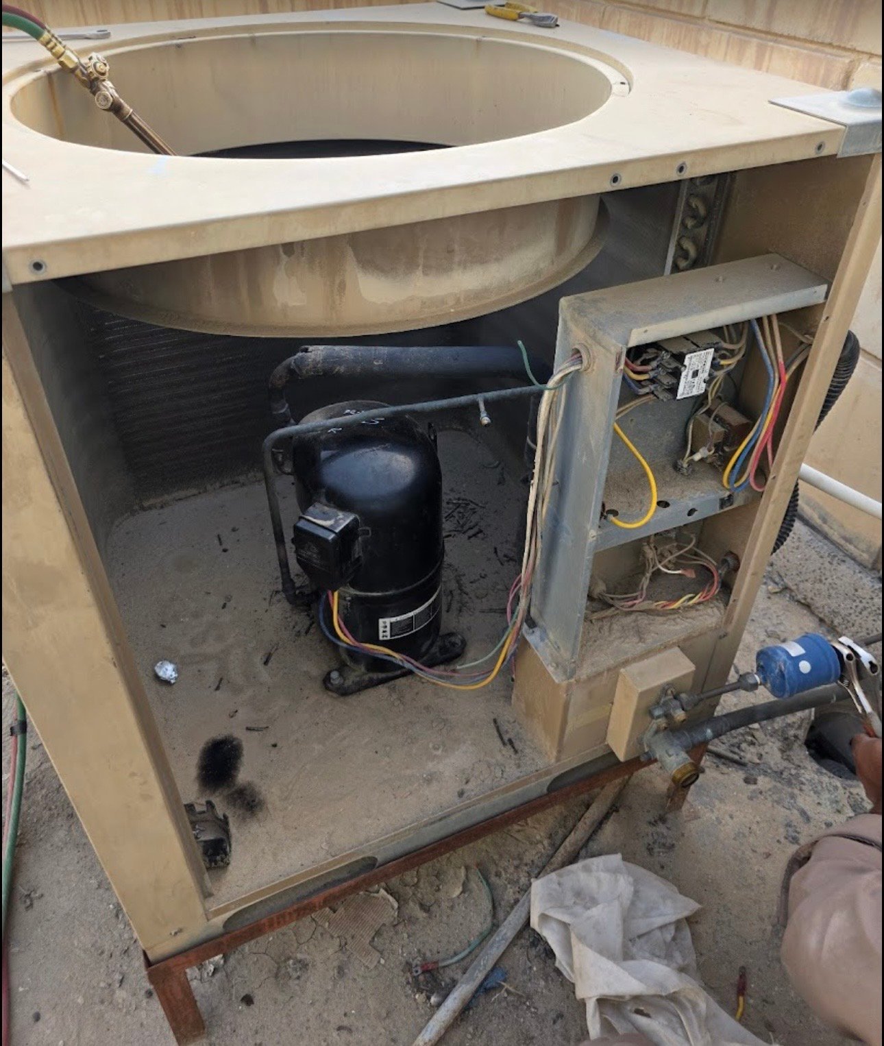 AC maintenance at customer home