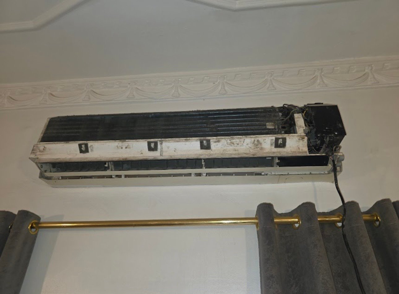 AC repair at customer home
